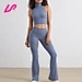 flare pants two piece set